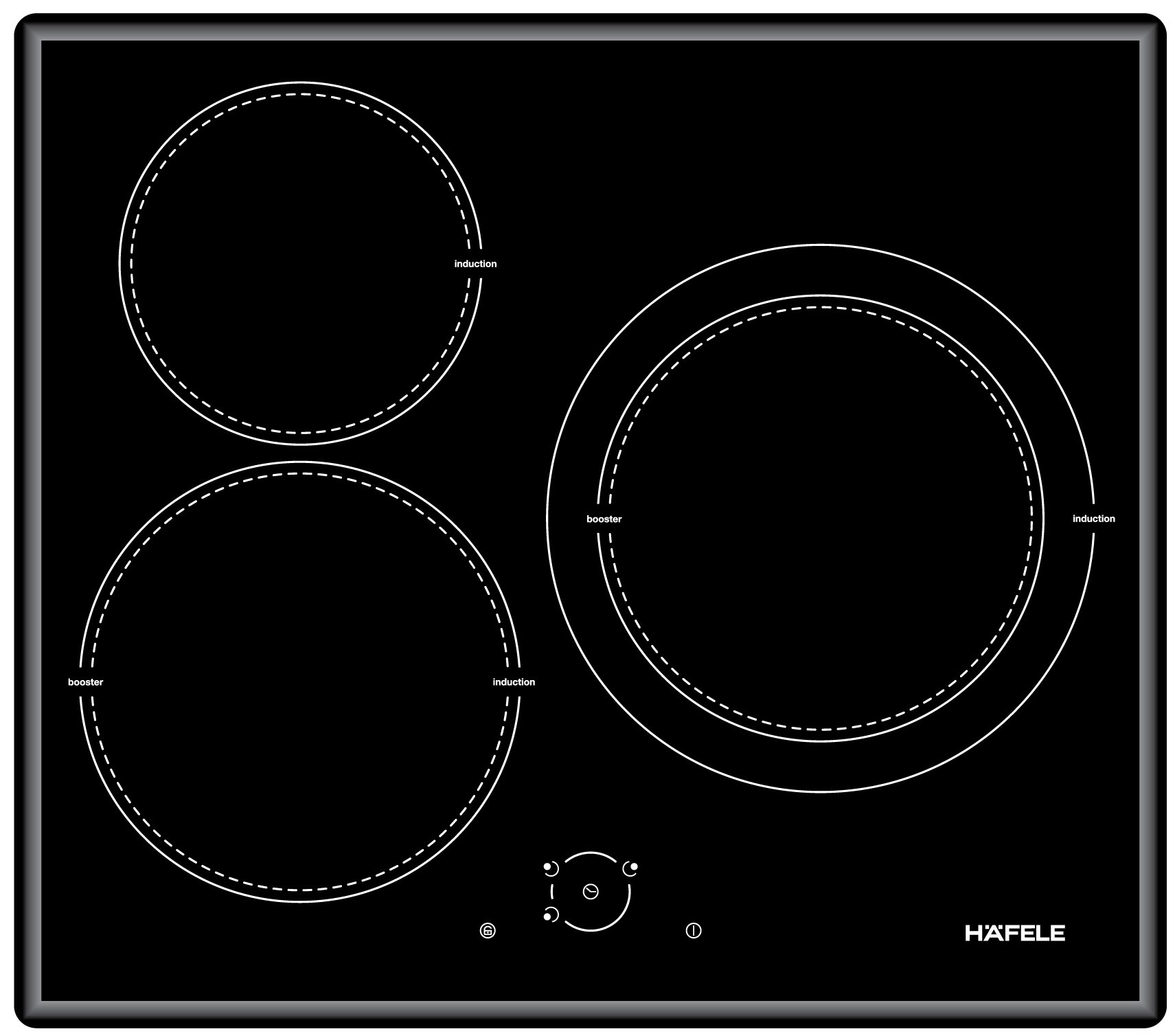 Bếp từ 3 vùng nấu HC-I603C