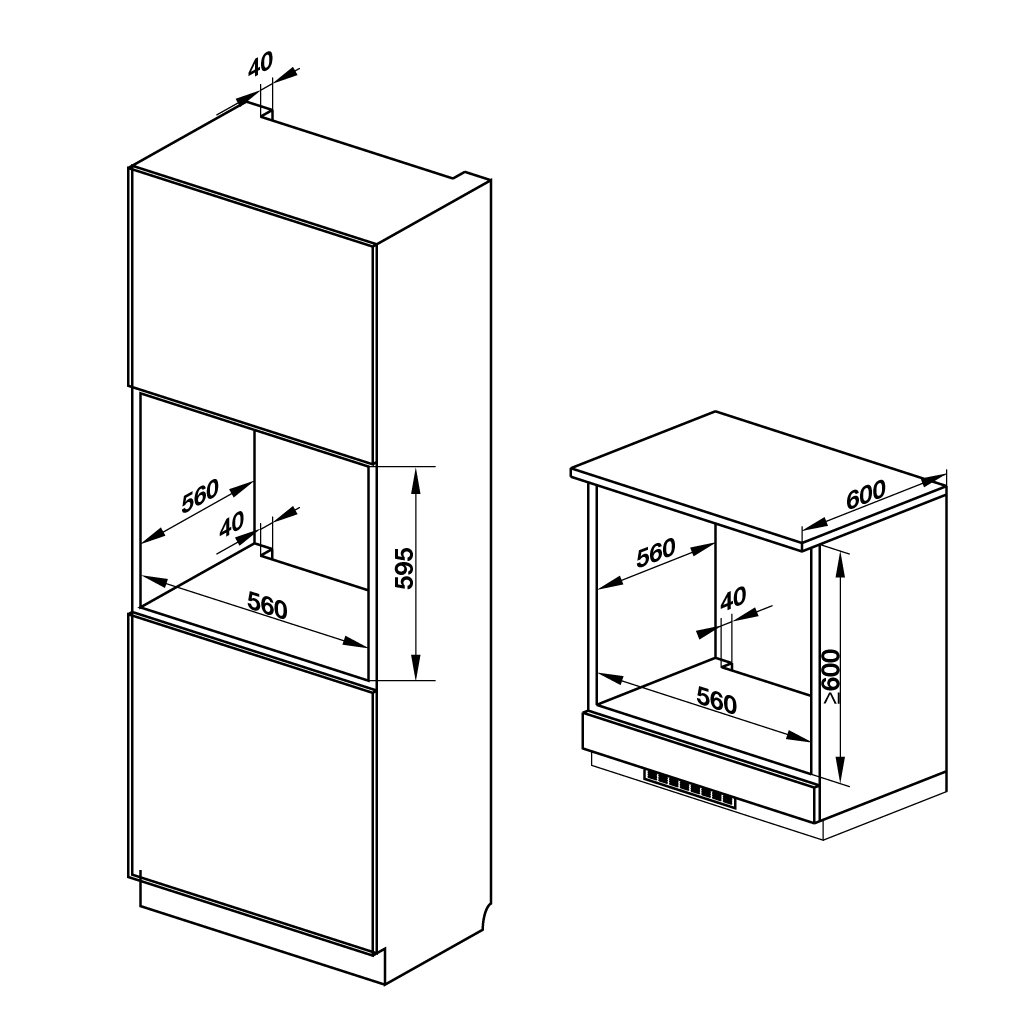 Lò nướng âm tủ HO-K60C