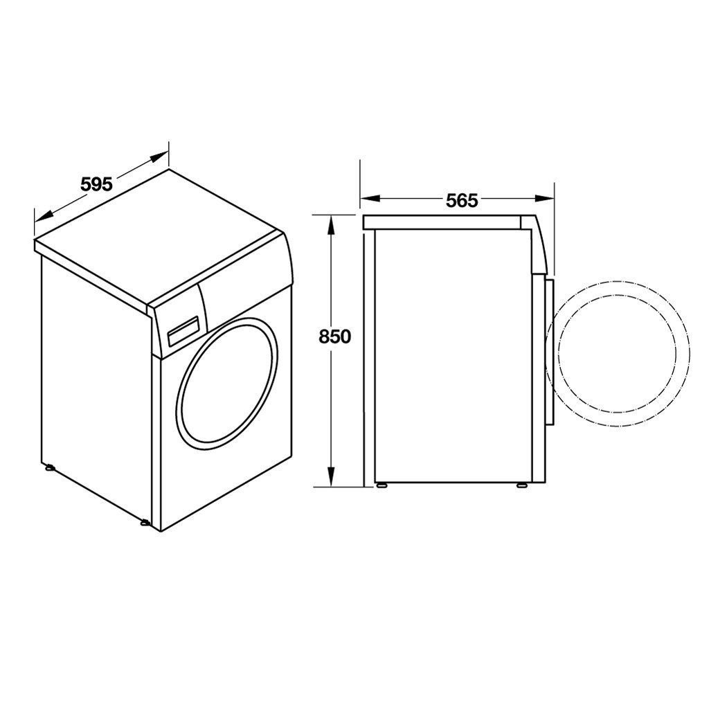 MÁY GIẶT HW-F60B, 8KG