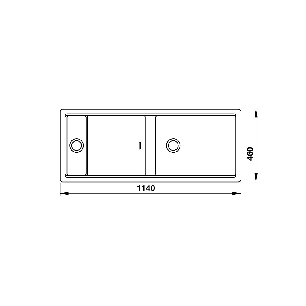 Chậu đá Häfele Workstation HS19-GKD2S120 - màu đen