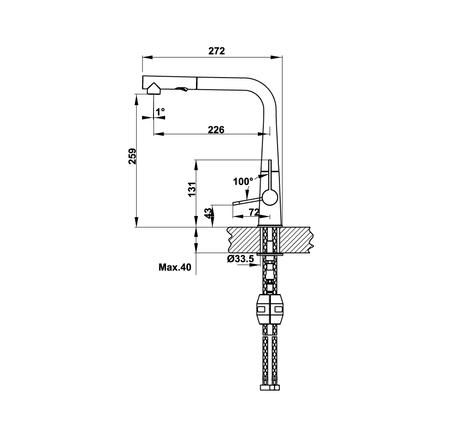 Vòi bếp Häfele HT20-GH1P259