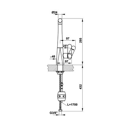 Vòi bếp Häfele Hydros HT20-CH1P259
