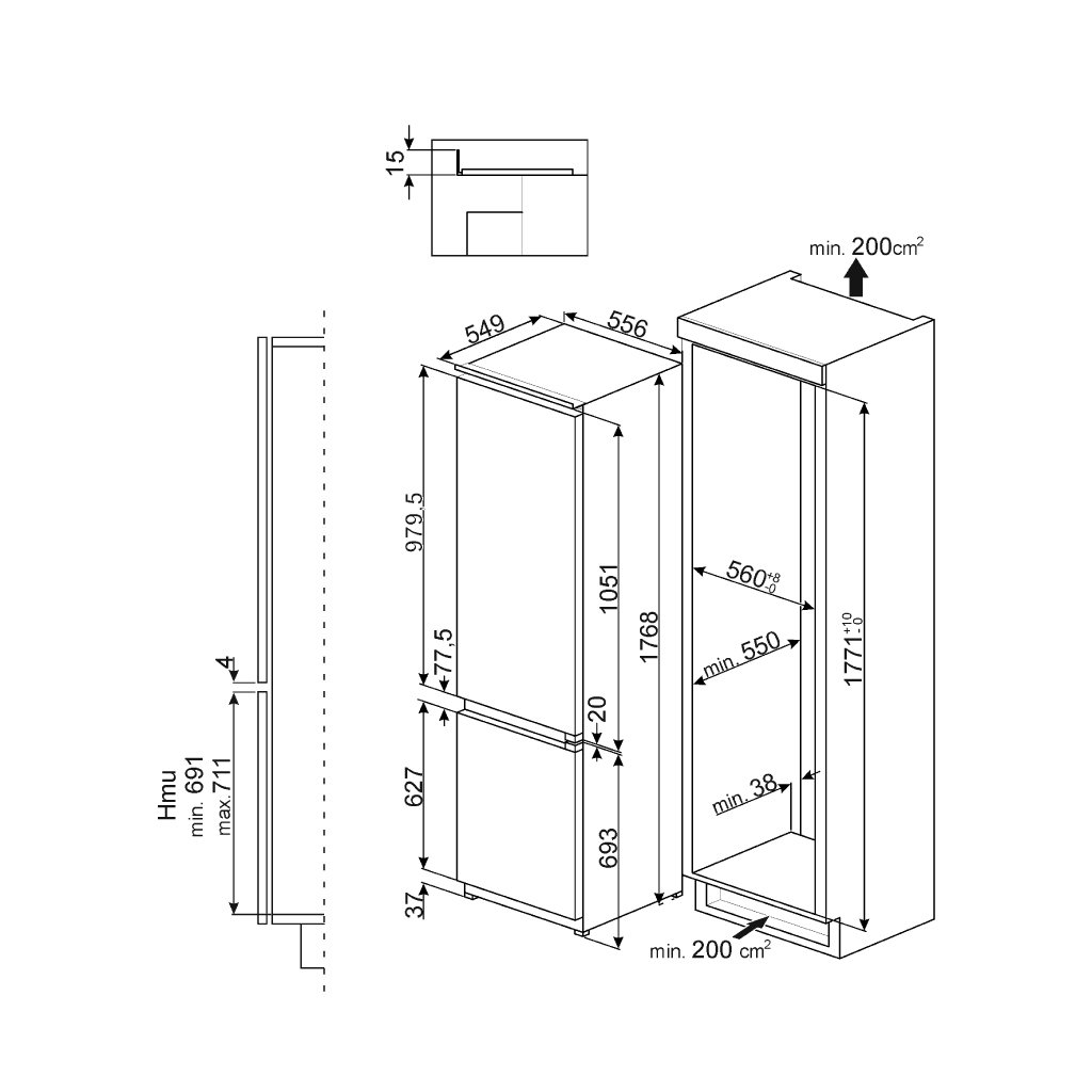 TỦ LẠNH SMEG CD7276NLD2P1