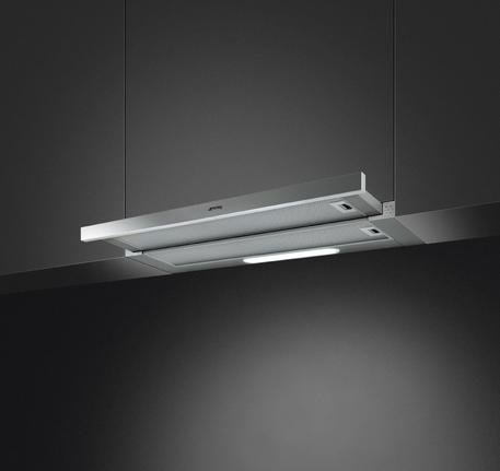 Máy hút mùi âm tủ Smeg 90 cm, màu bạc KSET91E2