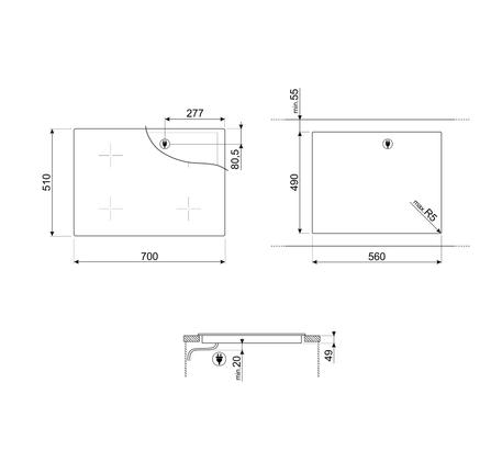 BẾP TỪ, ĐA CHỨC NĂNG, MÀU ĐEN SI1M7733B