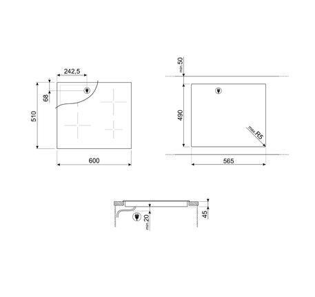BẾP ĐIỆN, 60 CM, GỐM THỦY TINH, MÀU ĐEN SE363ETB