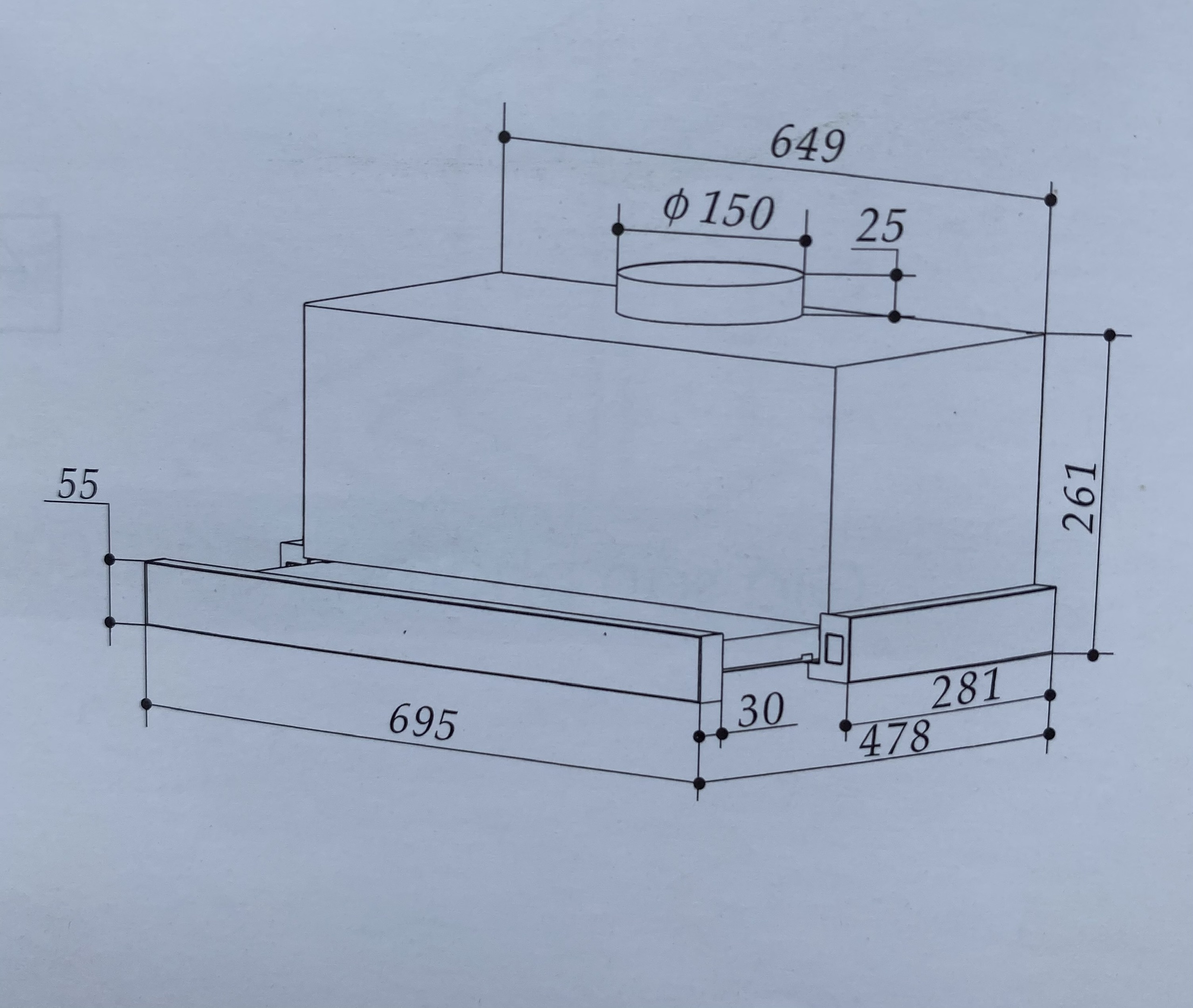 MÁY HÚT MÙI BC 7002T