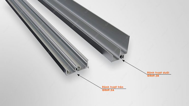 RAY TRƯỢT CỬA LÙA TREO GR69.2A