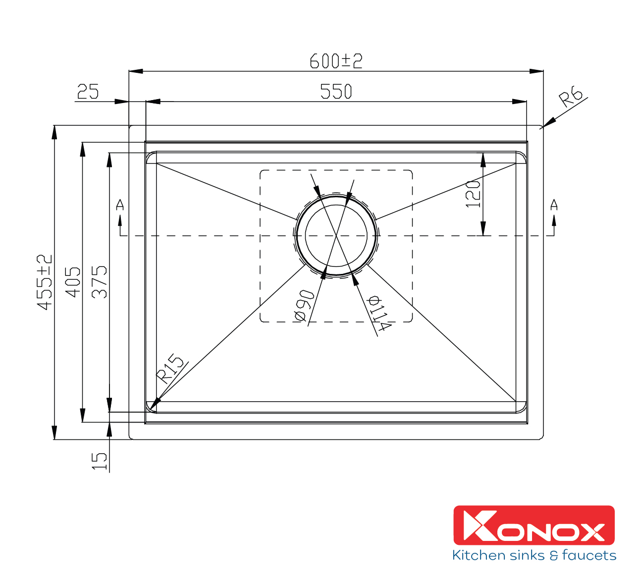 Undermount sink KN6046SU