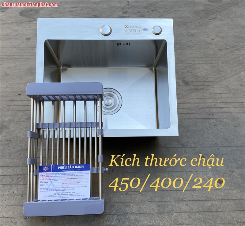 CHẬU RỬA BÁT MỘT HỐ INOX 304