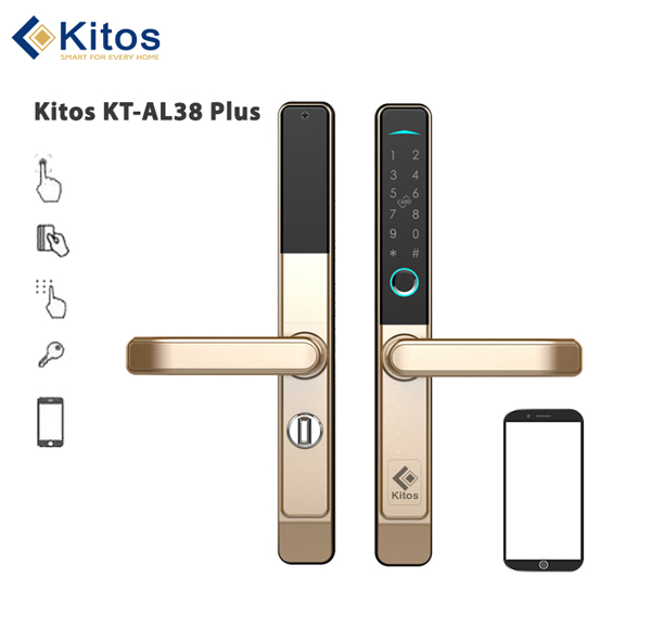 Khóa cửa vân tay cửa nhôm Kitos KT-AL38 Plus