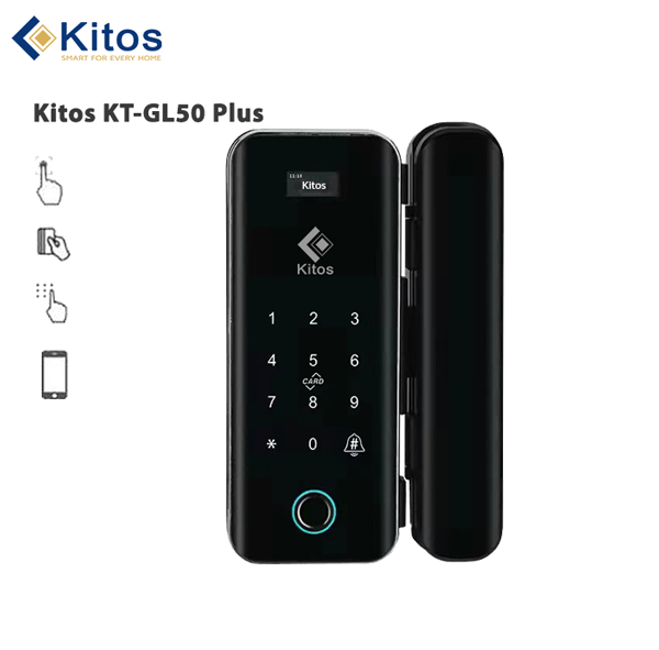 Khóa vân tay cửa kính Kitos GL50 PLUS