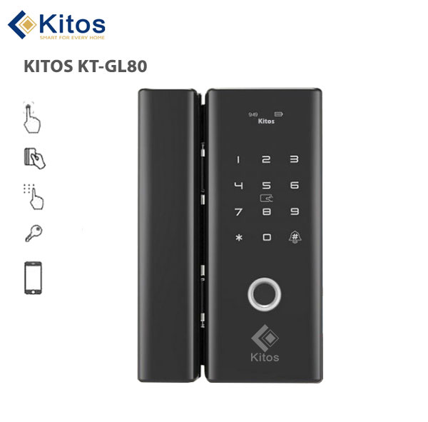 Khóa vân tay cửa kính Kitos KT-GL80