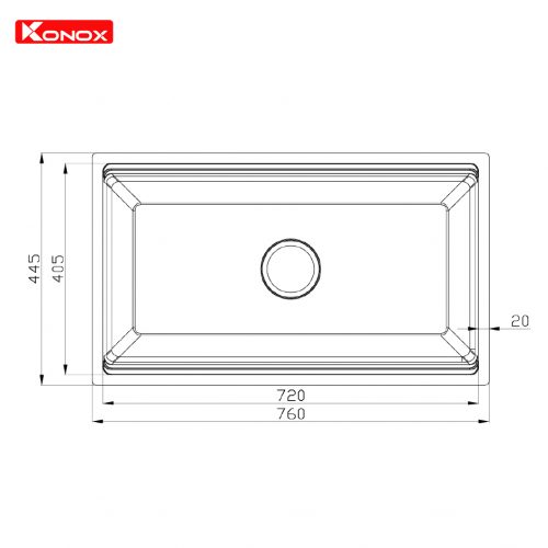 Chậu rửa bát Workstation Sink – Undermount Sink KN7644SU