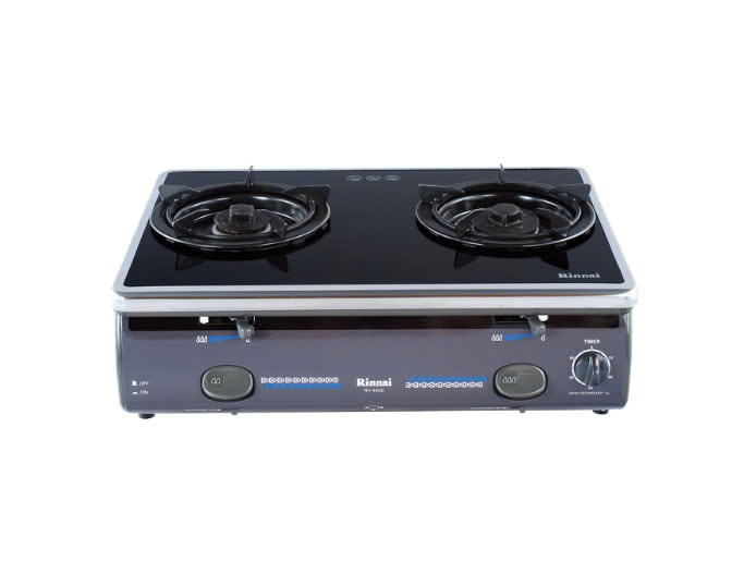 Bếp gas đôi để bàn 590mm đánh lửa IC mặt bếp kính cường lực