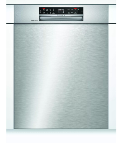 Máy rửa bát bán âm Bosch SMU6ECS57E seri 6, mặt thép